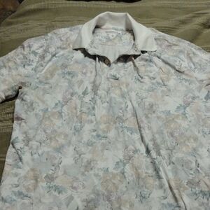 Abercrombie & Fitch Floral Polo Shirt - Pastel Tones